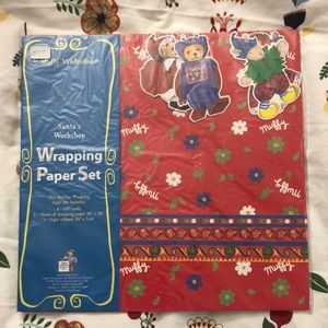 NIP Muffy VanderBear Wrapping Paper Set